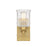 Savoy House Hampton 1-Light Bathroom Vanity Light, Warm Brass