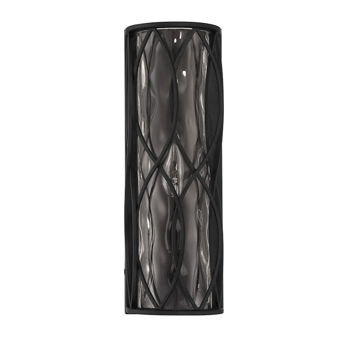 Savoy House Snowden 1 Light Sconce, Matte Black/Glacier