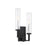 Savoy House Folsom 2 Light Wall Sconce, Matte Black with Polished Chrome Accents
