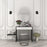 Savoy House Folsom 2 Light Wall Sconce, Matte Black with Polished Chrome Accents