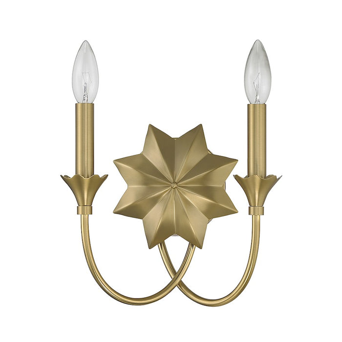 Savoy House Sullivan 2-Light Wall Sconce, Warm Brass