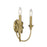 Savoy House Sullivan 2-Light Wall Sconce, Warm Brass