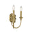 Savoy House Sullivan 2-Light Wall Sconce, Warm Brass