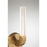 Savoy House Del Mar 1 Light Sconce, Brass/Clear Seeded Acrylic