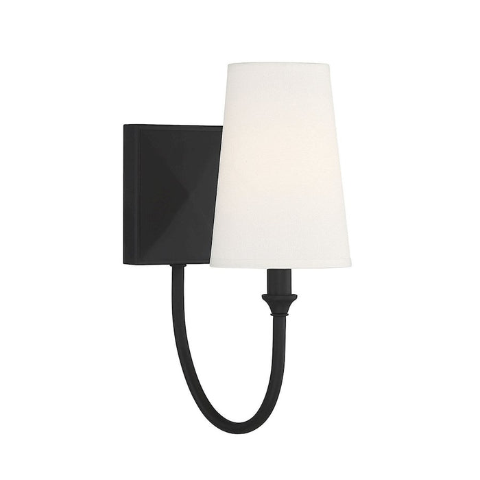 Savoy House Cameron 1-Light Wall Sconce, Matte Black