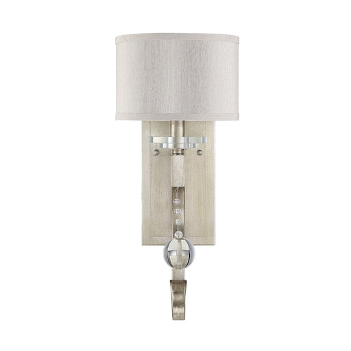 Savoy House Rosendal 1-Light Wall Sconce, Silver Sparkle