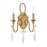 Savoy House Fairchild 2-Light Wall Sconce, Warm Brass - 9-2704-2-322