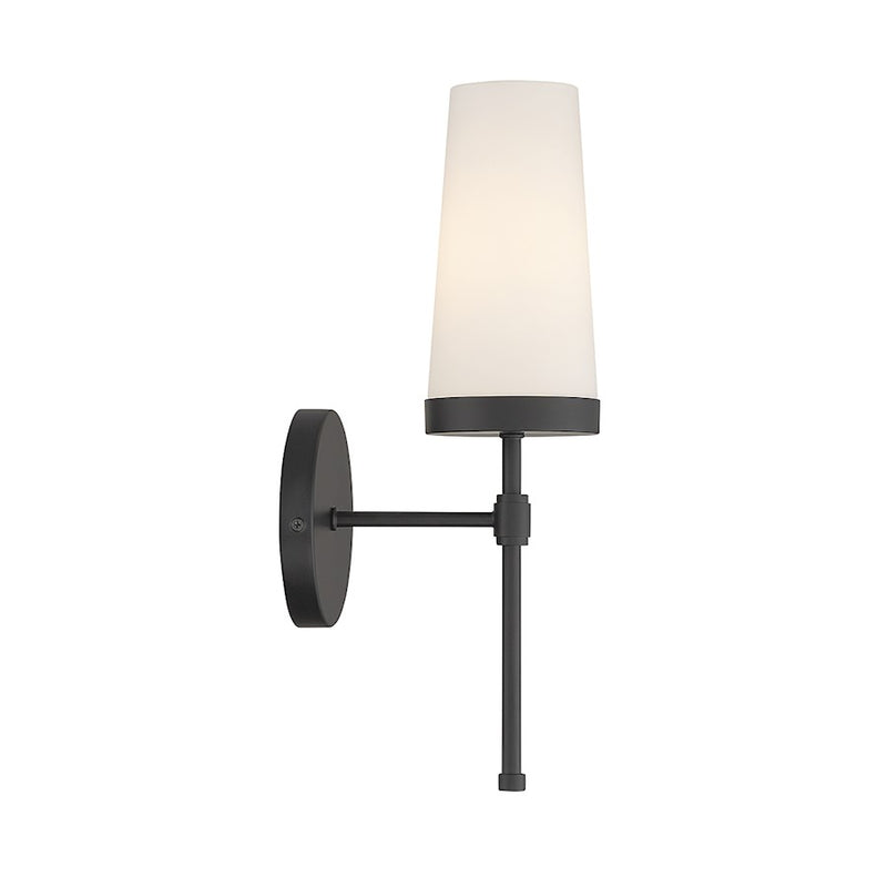 Savoy House Haynes 1-Light Wall Sconce, Matte Black