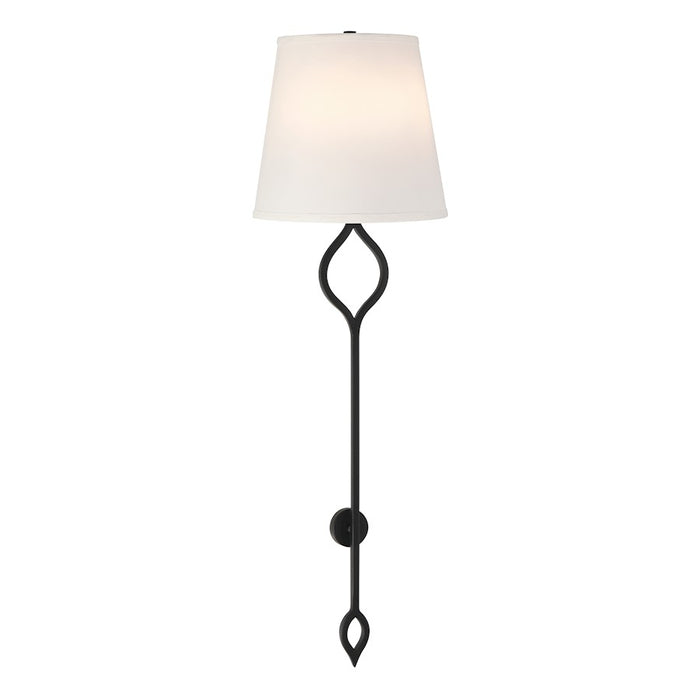 Savoy House Roxbury 2 Light Sconce, Matte Black