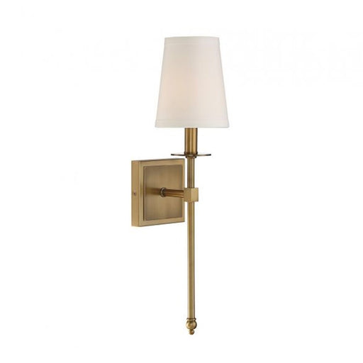 Savoy House Monroe 1-Light 20" Wall Sconce, Warm Brass - 9-302-1-322