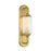 Savoy House Holton 1 Light Sconce, Warm Brass/Clear Ribbed - 9-3024-1-322