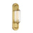 Savoy House Holton 1 Light Sconce, Warm Brass/Clear Ribbed