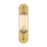 Savoy House Holton 1 Light Sconce, Warm Brass/Clear Ribbed