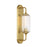 Savoy House Holton 1 Light Sconce, Warm Brass/Clear Ribbed