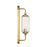 Savoy House Holton 1 Light Sconce, Warm Brass/Clear Ribbed