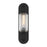 Savoy House Holton 1 Light Sconce, Matte Black/Clear Ribbed