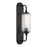 Savoy House Holton 1 Light Sconce, Matte Black/Clear Ribbed