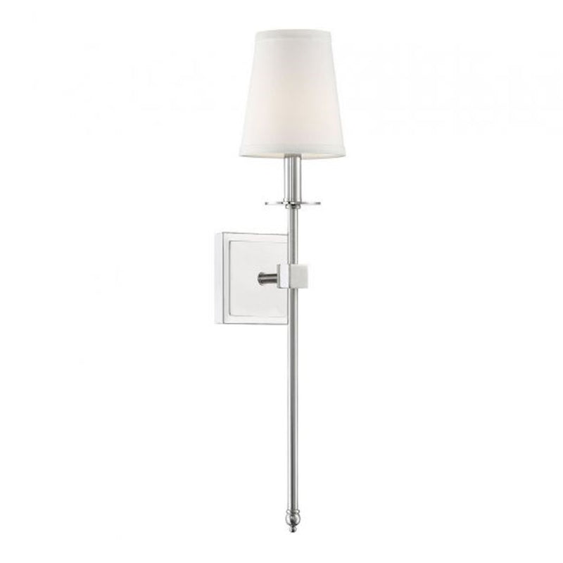 Savoy House Monroe 1-Light 24" Wall Sconce, Polished Nickel