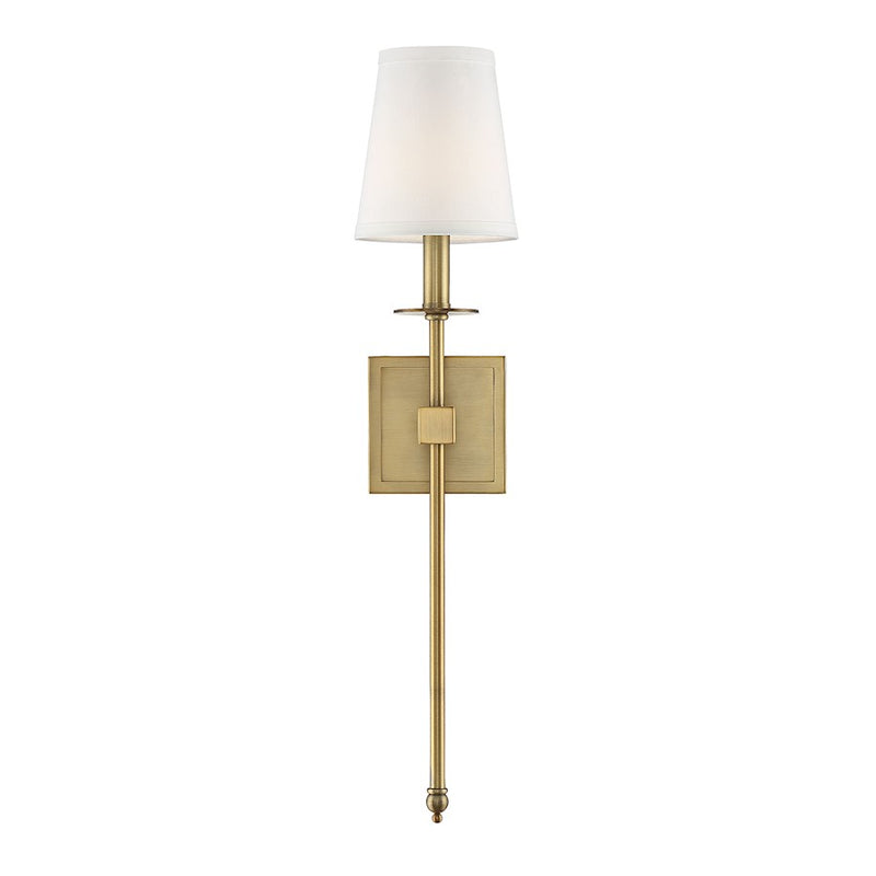 Savoy House Monroe 1-Light 24" Wall Sconce, Warm Brass