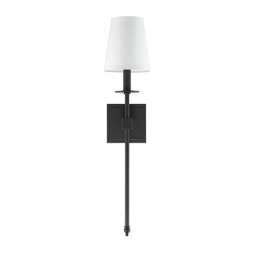 Savoy House Monroe 1-Light 24" Wall Sconce, Matte Black