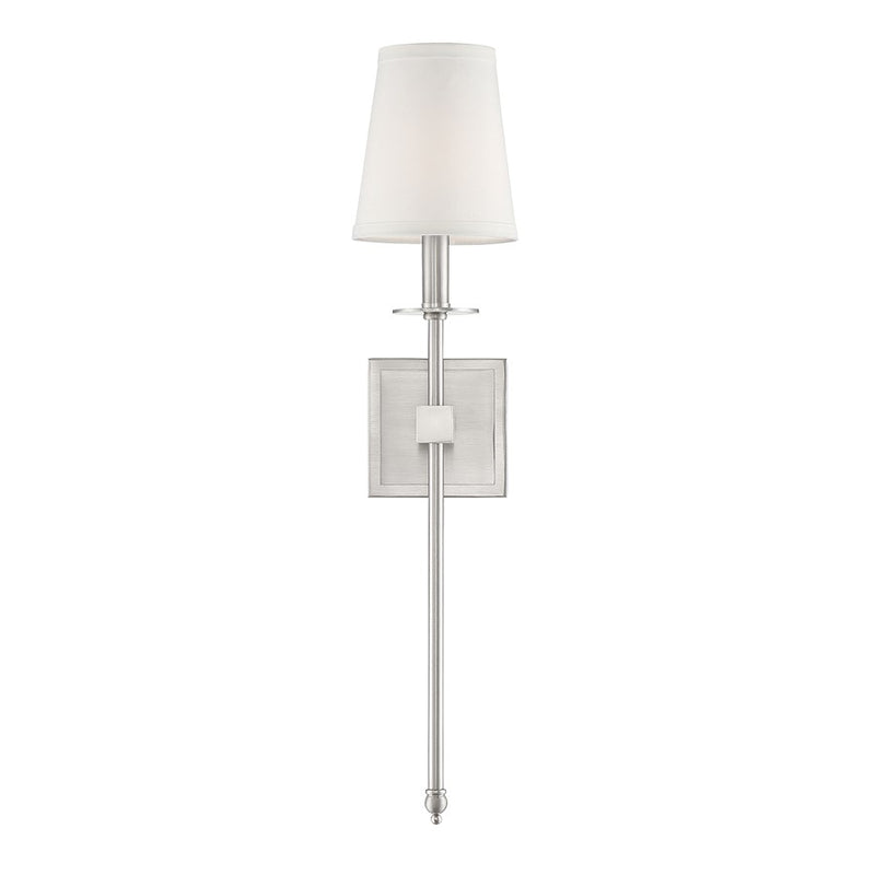Savoy House Monroe 1-Light 24" Wall Sconce, Satin Nickel