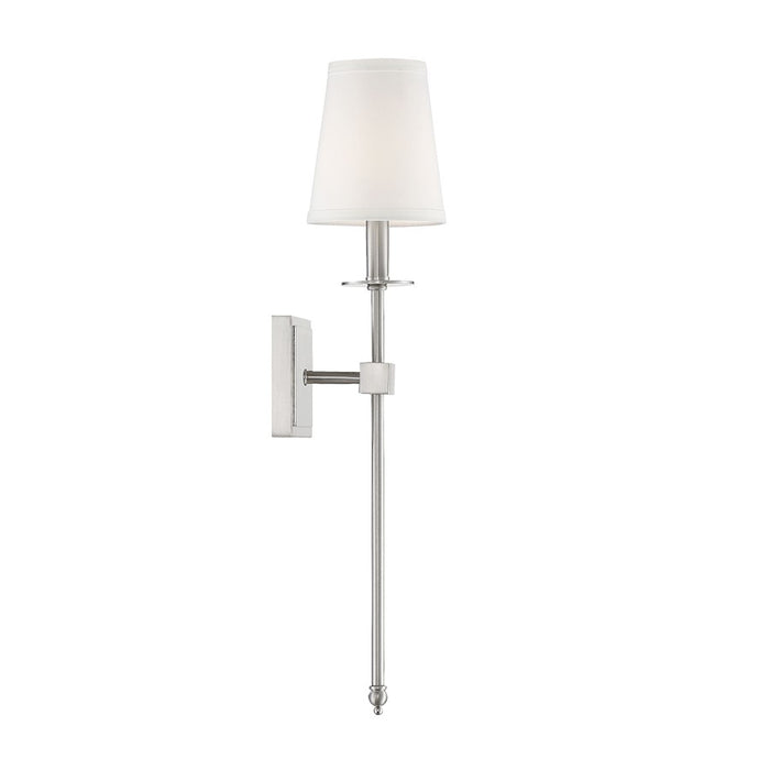 Savoy House Monroe 1-Light 24" Wall Sconce, Satin Nickel