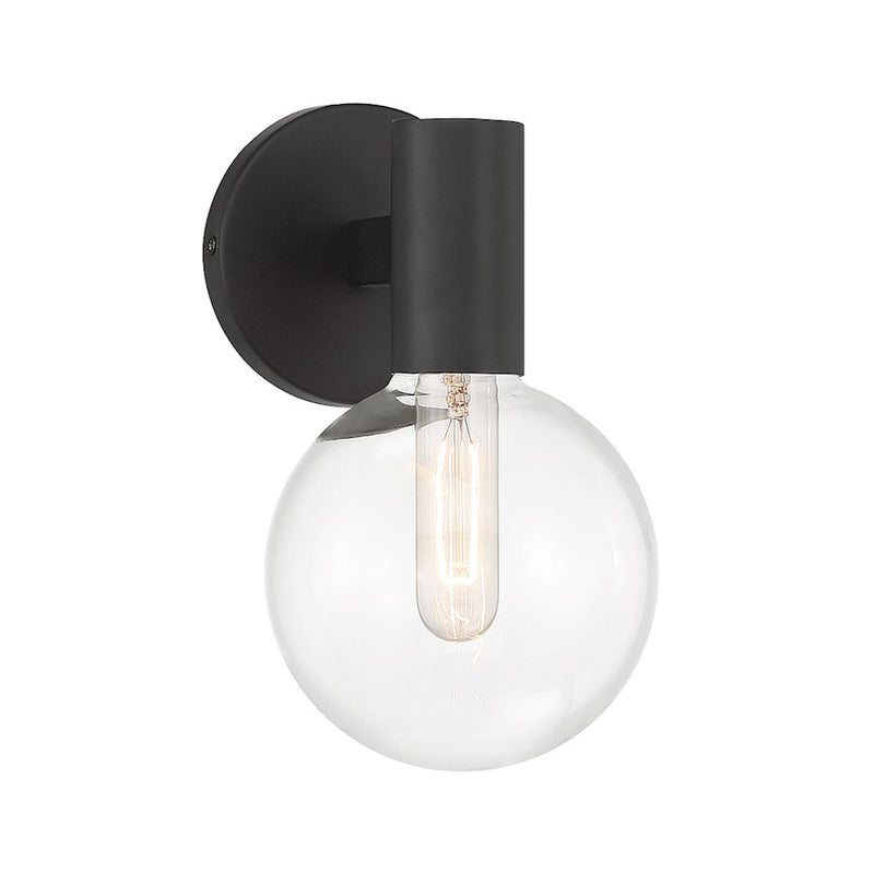 Savoy House Wright 1-Light Wall Sconce, Matte Black