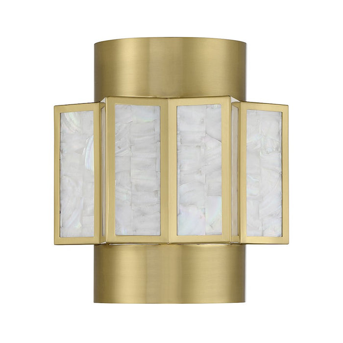 Savoy House Gideon 2-Light Wall Sconce, Warm Brass