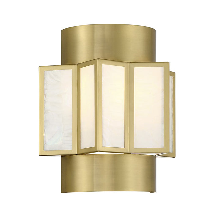 Savoy House Gideon 2-Light Wall Sconce, Warm Brass