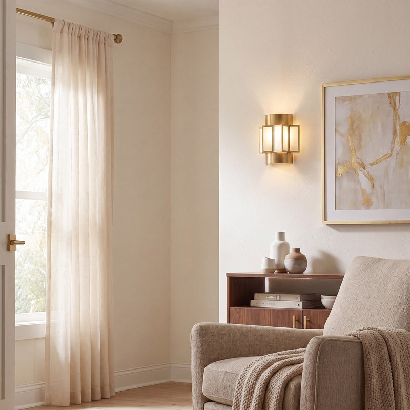 Savoy House Gideon 2-Light Wall Sconce, Warm Brass