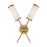 Savoy House Denison 2 Lt Sconce, Warm Brass - 9-3199-2-322
