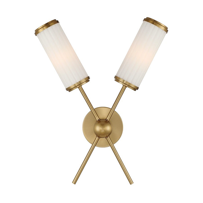 Savoy House Denison 2 Lt Sconce, Warm Brass - 9-3199-2-322