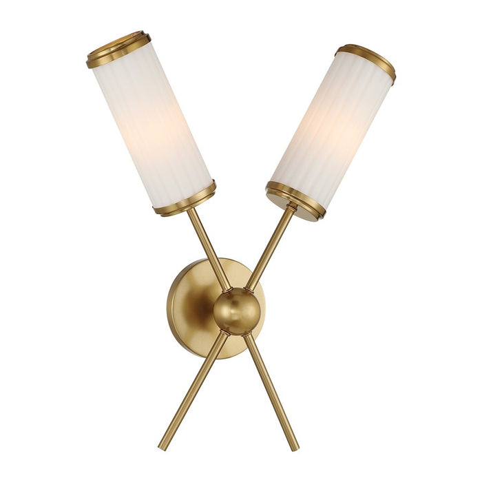 Savoy House Denison 2 Lt Sconce, Warm Brass