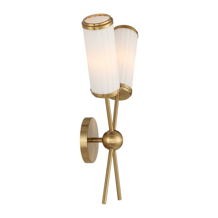 Savoy House Denison 2 Lt Sconce, Warm Brass