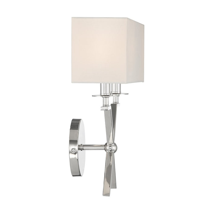 Savoy House Arondale 2 Light Sconce, Polished Nickel