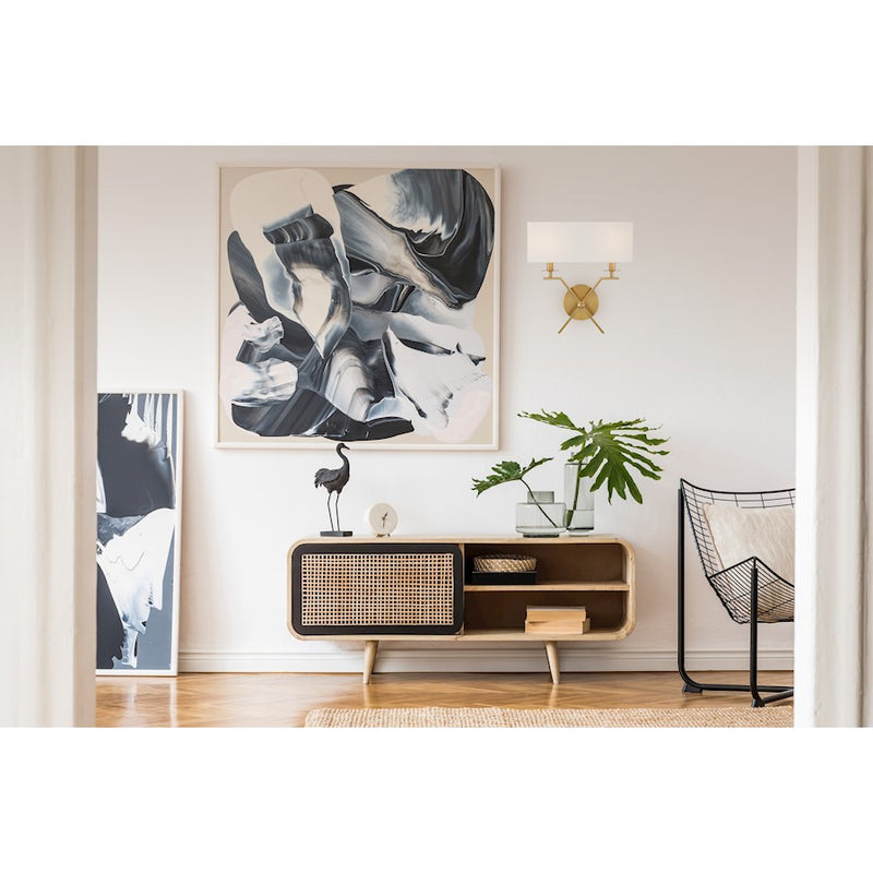 Savoy House Arondale 2 Light Sconce, Warm Brass