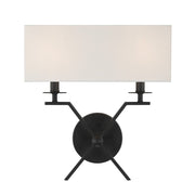 Savoy House Arondale 2 Light Sconce, Matte Black - 9-3305-2-89