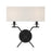 Savoy House Arondale 2-Light Wall Sconce, Matte Black - 9-3305-2-89