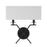 Savoy House Arondale 2-Light Wall Sconce, Matte Black