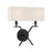 Savoy House Arondale 2 Light Sconce, Matte Black