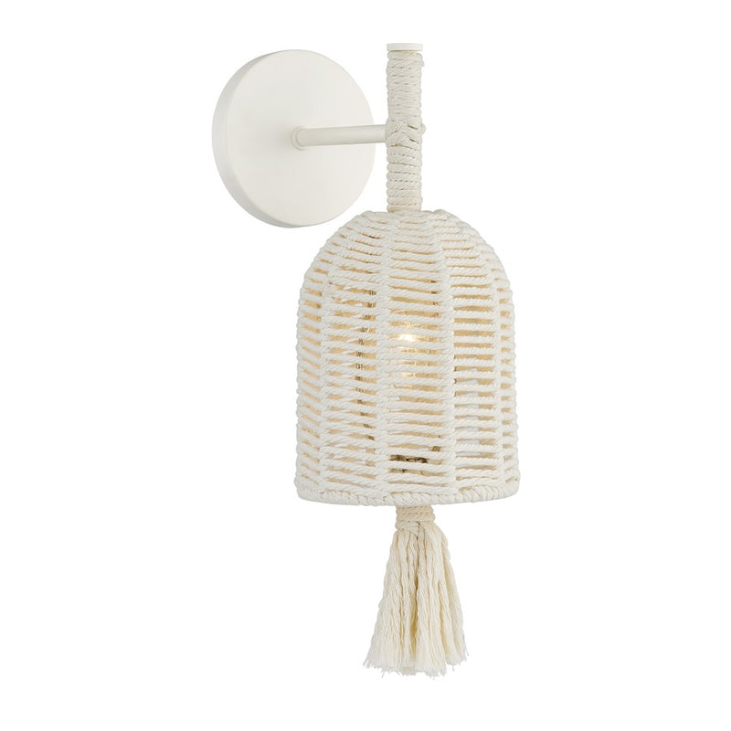 Savoy House Lunara 1 Lt Sconce, Cotton