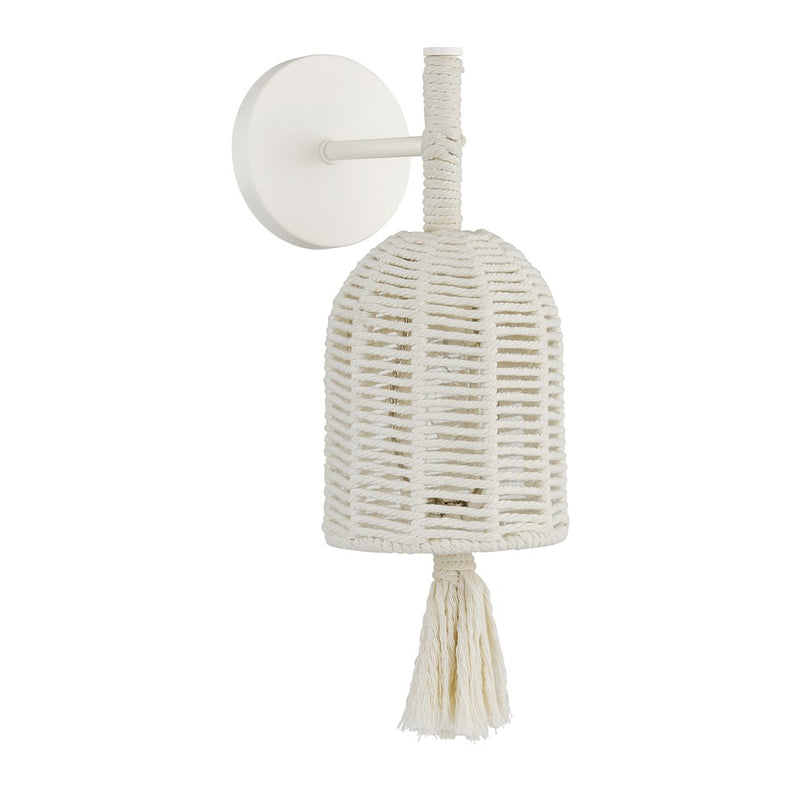 Savoy House Lunara 1 Lt Sconce, Cotton