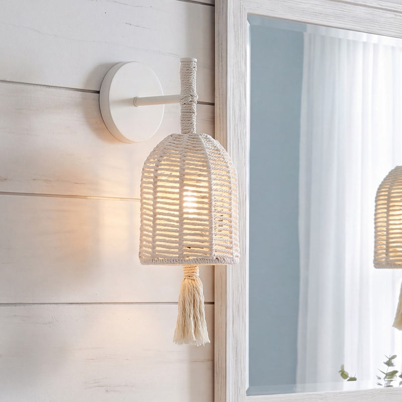 Savoy House Lunara 1 Lt Sconce, Cotton