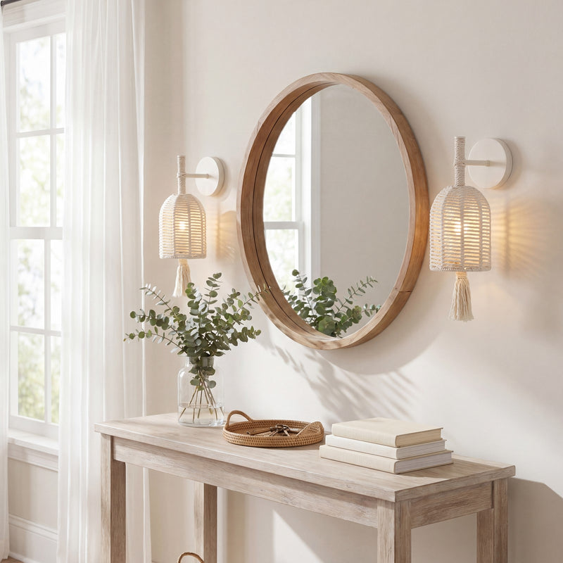 Savoy House Lunara 1 Lt Sconce, Cotton