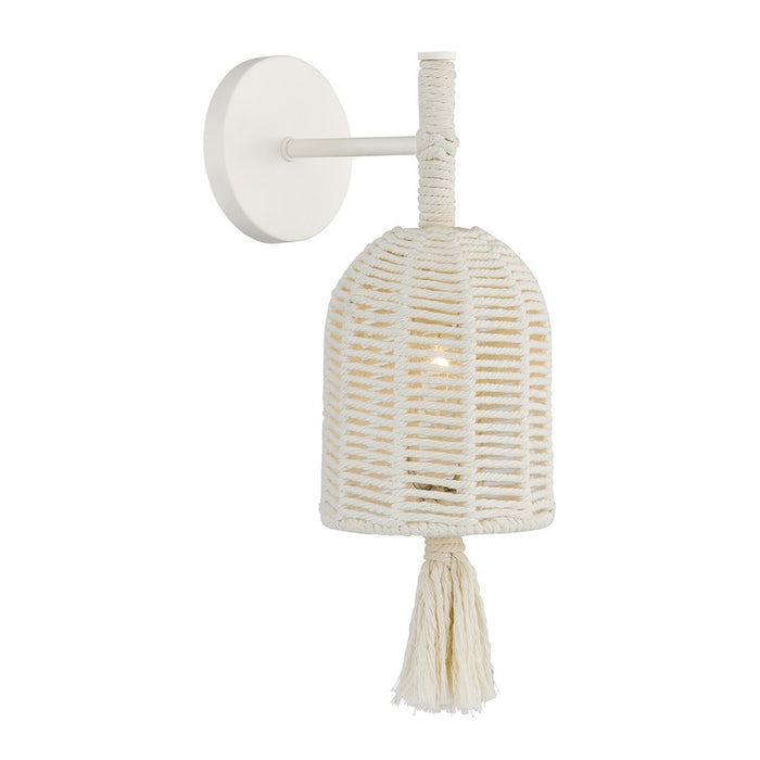 Savoy House Lunara 1 Lt Sconce, Cotton