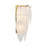 Savoy House Boa 3 Light Sconce, Warm Brass/Clear Frosted