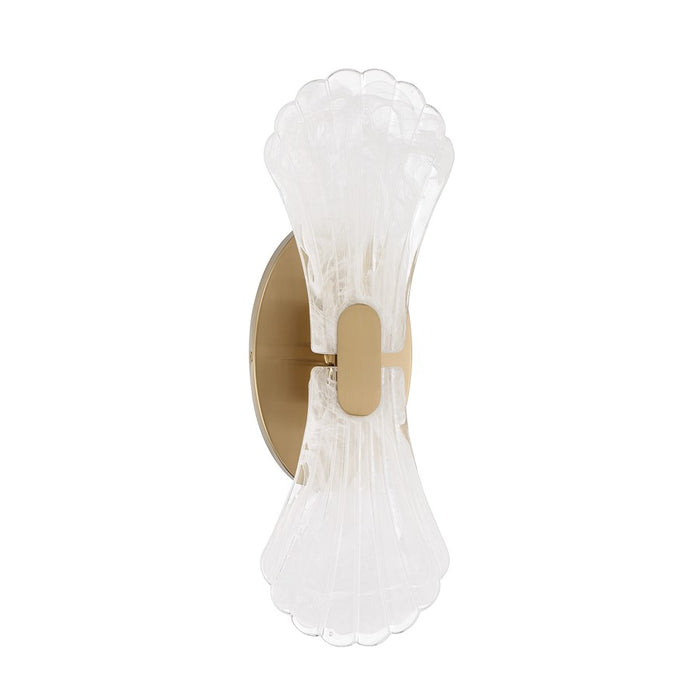 Savoy House Bancroft 2 Lt Sconce, Strie, Noble Brass
