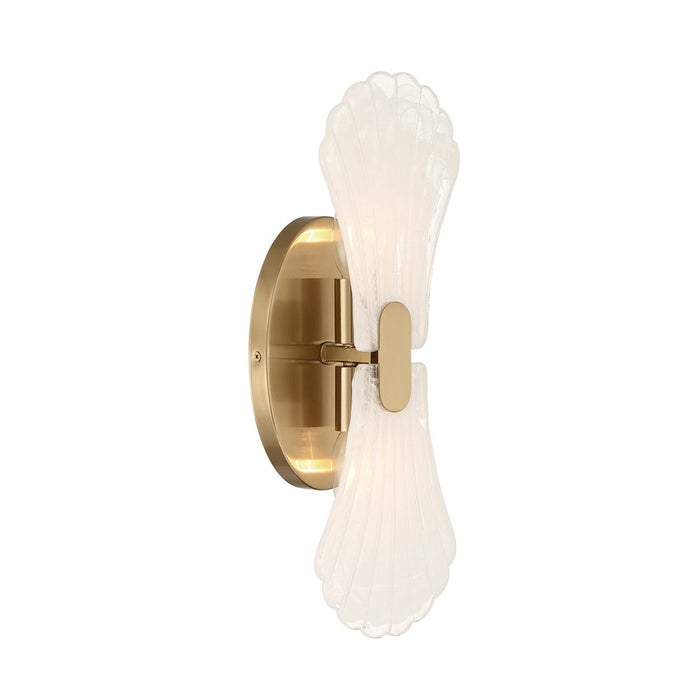Savoy House Bancroft 2 Lt Sconce, Strie, Noble Brass