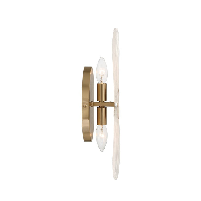Savoy House Bancroft 2 Lt Sconce, Strie, Noble Brass
