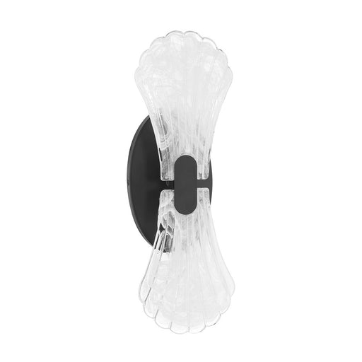 Savoy House Bancroft 2 Lt Sconce, Strie, Matte Black